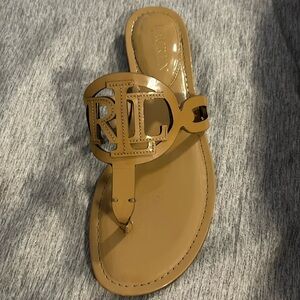 Ralph Lauren Audrie Logo Sandals